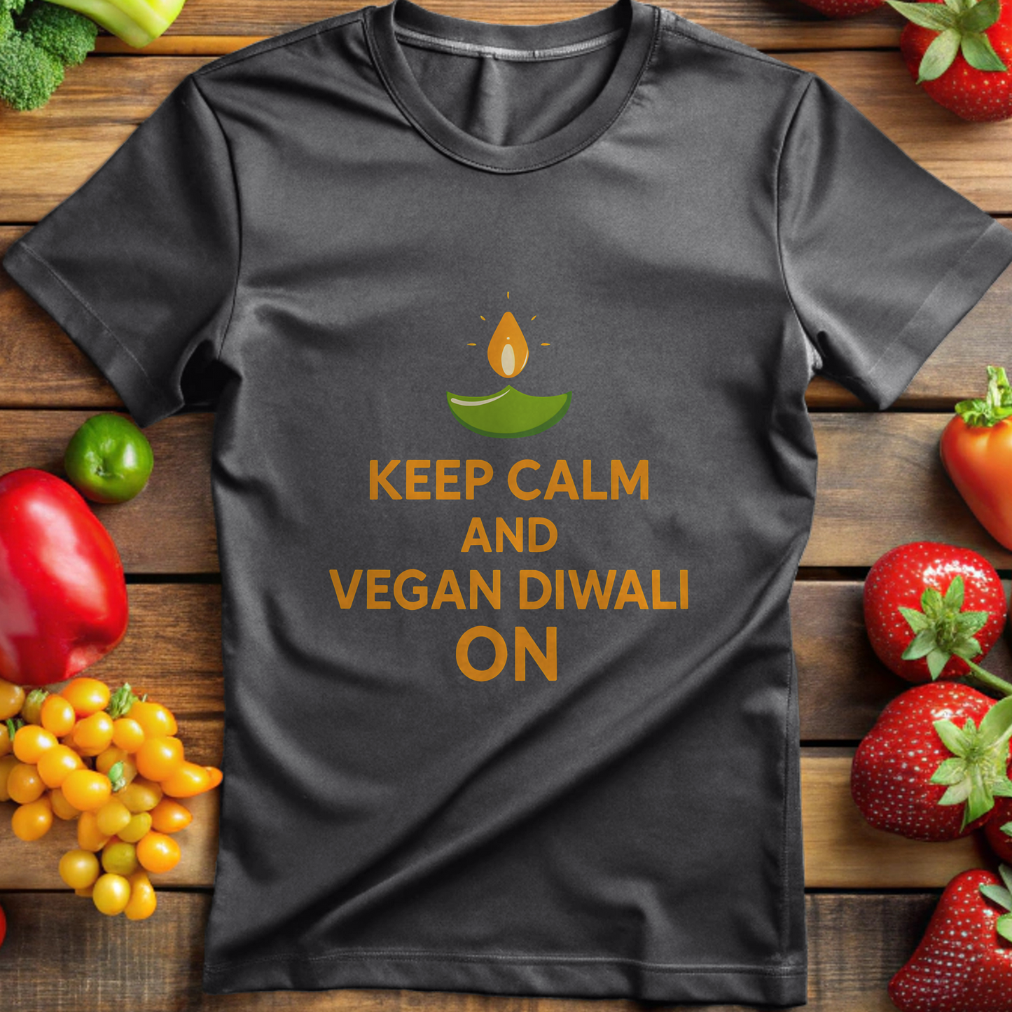 Keep Calm And Vegan Diwali On