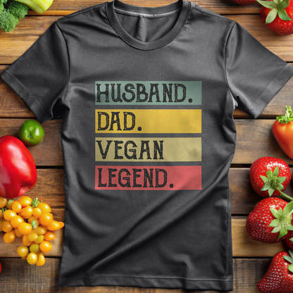 Husband Dad Vegan Legend