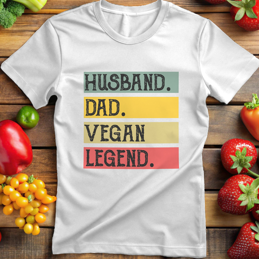 Husband Dad Vegan Legend