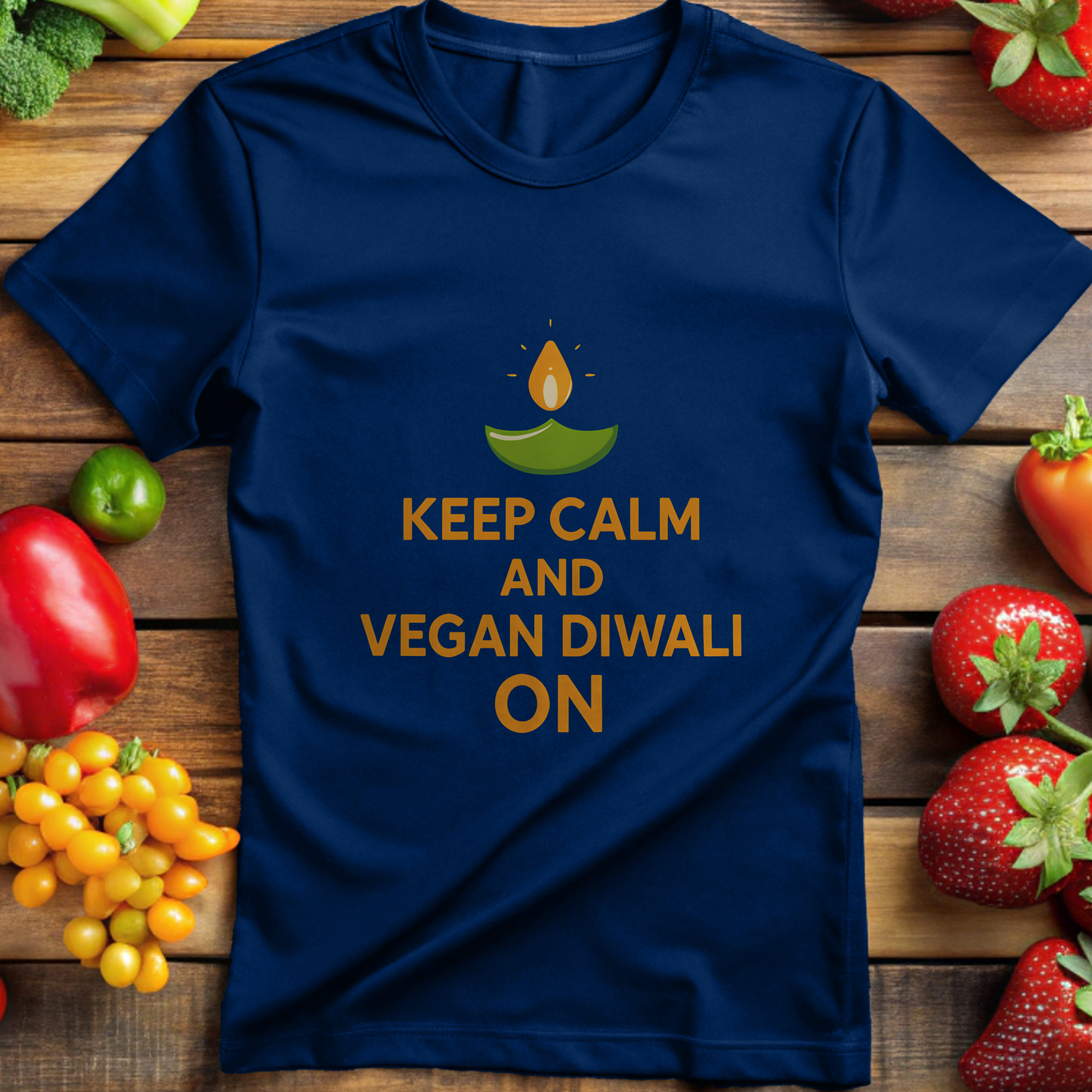Keep Calm And Vegan Diwali On